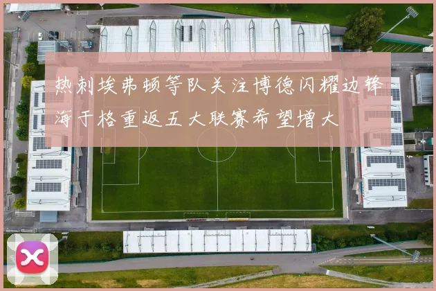 热刺埃弗顿等队关注博德闪耀边锋海于格重返五大联赛希望增大